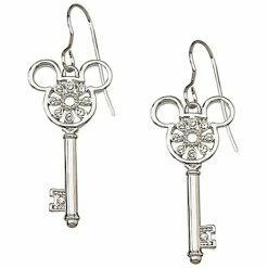 Disney Arribas Earrings - Crystal Key Mickey Mouse -- Flower