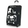 Disney Rolling Luggage - Mickey Mouse Design - Black And White - 28"