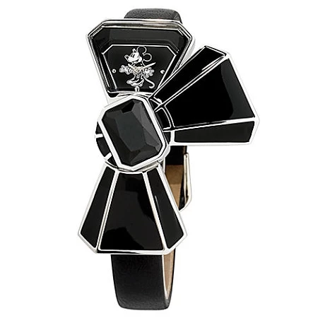 Disney Wrist Watch - Minnie Mouse Bow - Black