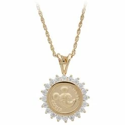 Disney Necklace - Mickey Mouse Gold Coin