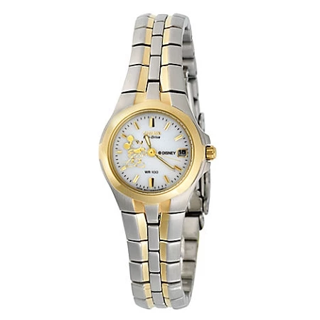 Disney Wrist Watch - Citizen Mickey Mouse For Women - Silver & Gold