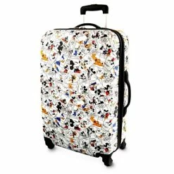 Disney Rolling Luggage - Comic Strip - Mickey Mouse - White 26''