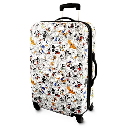 Disney Rolling Luggage - Comic Strip - Mickey Mouse - White 26''