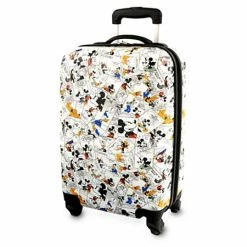 Disney Rolling Luggage - Comic Strip - Mickey Mouse - White 20''