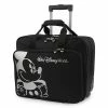 Disney Rolling Luggage - Mickey Mouse Design - Black And White - 15"