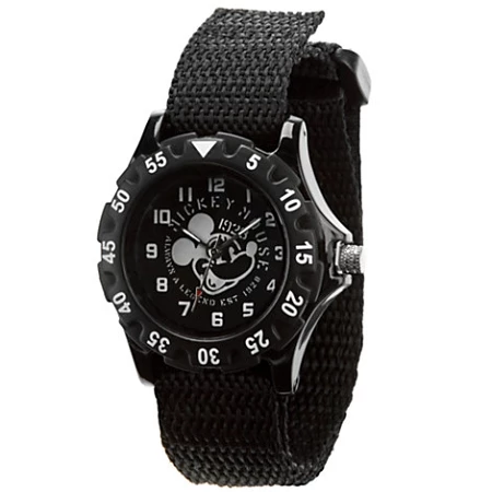 Disney Wrist Watch For Men - Mickey Mouse Sport Watch - Black