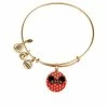 Disney Alex And Ani Charm Bracelet - Minnie Mouse Ear Hat - Gold