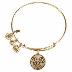 Disney Alex And Ani Charm Bracelet - Mickey Mouse Filigree - Gold