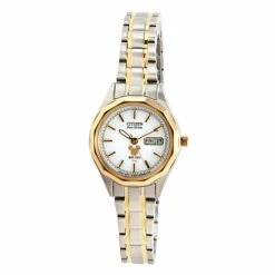 Disney Wrist Watch For Women - Citizen Mickey Eco-Drive - Duo Tone