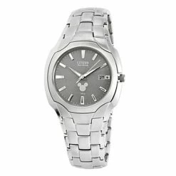 Disney Wrist Watch - Citizen Mickey Mouse Icon Eco-Drive - Silver Dial