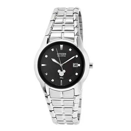 Disney Wrist Watch For Men - Citizen Mickey Eco-Drive - Silver