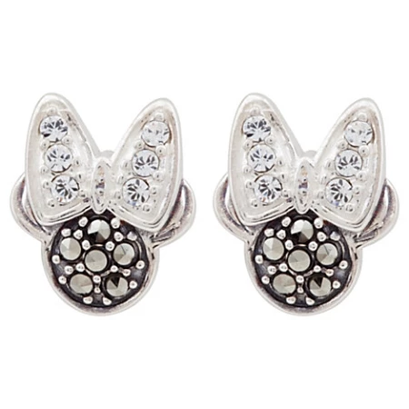 Disney Judith Jack Earrings - Minnie Mouse Icon - Swarovski Crystal