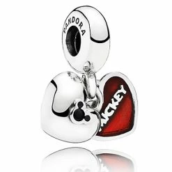 Disney Pandora Charm - Mickey & Minnie Mouse Hearts