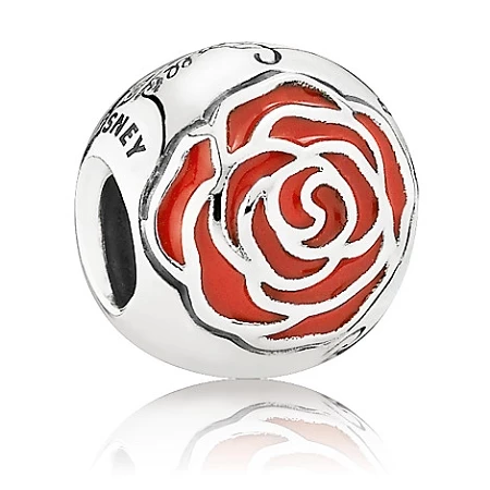 Disney Pandora Charm - Belle Enchanted Rose