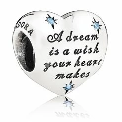 Disney Pandora Charm - Cinderella Heart - A Dream Is A Wish