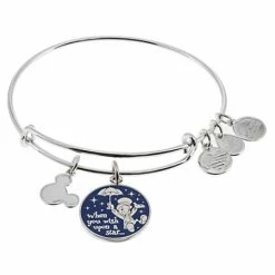 Disney Alex And Ani Charm Bracelet - Wish Upon A Star - Silver