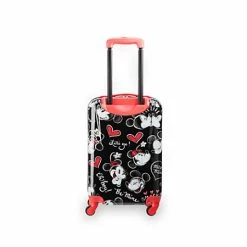 Disney Rolling Luggage - Mickey And Minnie Mouse Faces - 21"