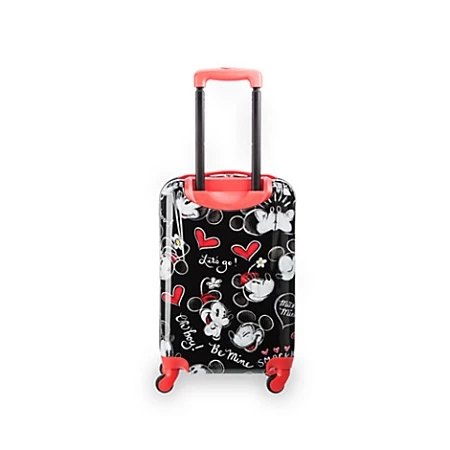 Disney Rolling Luggage - Mickey And Minnie Mouse Faces - 21"