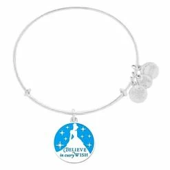 Disney Alex & Ani Bracelet - Cinderella - Believe Every Wish - Silver