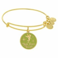Disney Alex & Ani Bracelet - Tinker Bell - Happy Thoughts - Gold