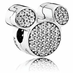 Disney Pandora Charm - Mickey Ears - Cubic Zirconia