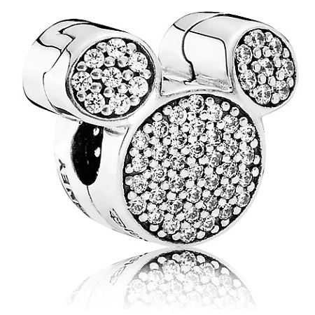 Disney Pandora Charm - Mickey Ears - Cubic Zirconia