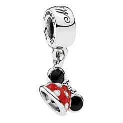 Disney Pandora Charm - Minnie Mouse Ears Hat - Polka Dots