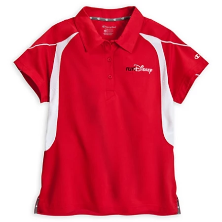 Disney Shirt For Women - RunDisney Performance Polo Shirt - Red