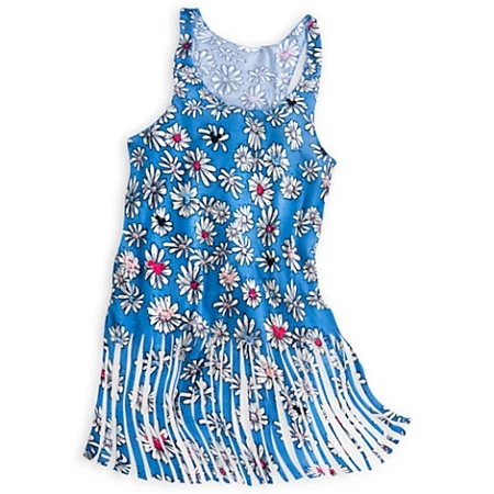 Disney Shirt For Women - Mickey Mouse Icon Fringed Tank Top Tee