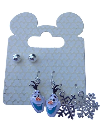 Disney Earrings Set - Frozen - Olaf Trio - Set Of 3