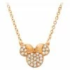 Disney CRISLU Necklace - Minnie Mouse Icon - Rose Gold