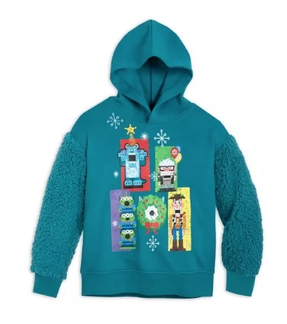 Disney Pullover Hoodie For Kids - Holiday Pixar - Blue