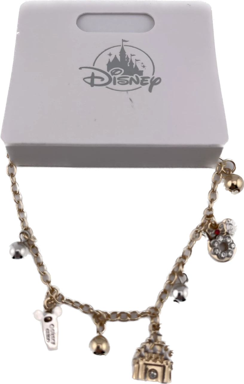 Disney Bracelet - Cinderella Castle, Mickey & Minnie Charms
