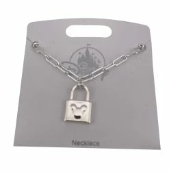 Disney Necklace - Mickey Mouse Padlock - Silver