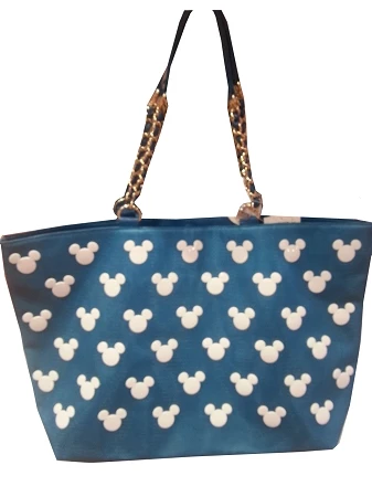 Disney Tote Bag - Mickey Mouse Icons - Turquoise