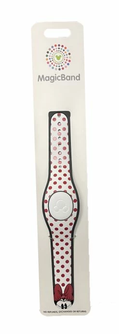 Disney Magic Band 2 - Minnie Mouse Dots - White & Red