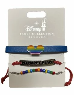 Disney Bracelet Set - Rainbow Mickey Mouse - Set Of 3