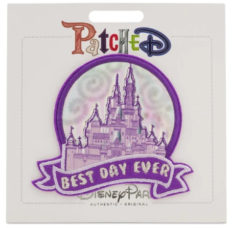Disney Iron On Patch - Patched - Fantasyland Castle - Best Day Ever