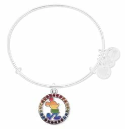 Disney Alex & Ani Bracelet - Rainbow Mickey Mouse - Silver