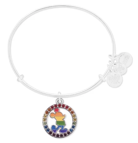 Disney Alex & Ani Bracelet - Rainbow Mickey Mouse - Silver