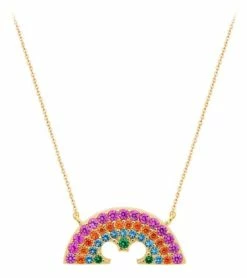 Disney Crislu Necklace - Rainbow Mickey Mouse