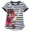Disney T-Shirt For Girls - Minnie Mouse Pirates Of The Caribbean - Striped