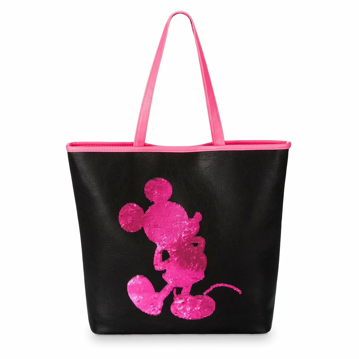 Disney Loungefly Tote - Mickey Imagination - Pink Reversible Sequin