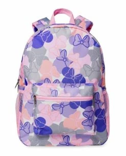 Disney Backpack Bag - Minnie Mouse - Signature Bow - Pink & Purple