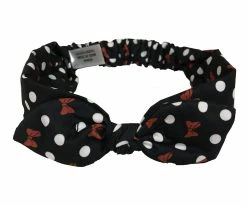 Disney Stretch Headband - Minnie Mouse Dot And Bows - Black