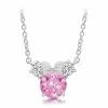 Disney Crislu Necklace For Kids - Minnie Mouse - Pink