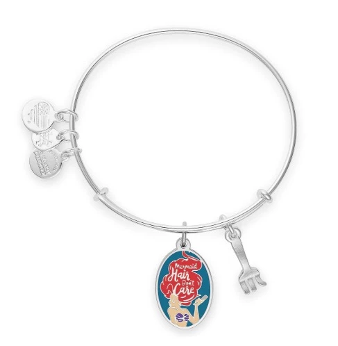 Disney Alex & Ani Bracelet - Ariel And Dinglehopper - Silver