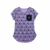 Disney Shirt For Women - The Haunted Mansion Wallpaper With Pocket