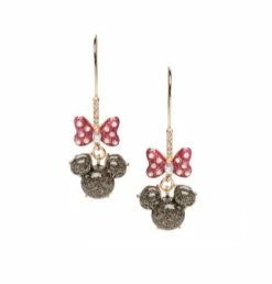 Disney Betsey Johnson Earrings - Minnie Mouse Icon And Bow