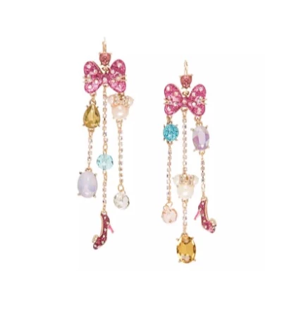 Disney Betsey Johnson Earrings - Minnie Mouse Cluster